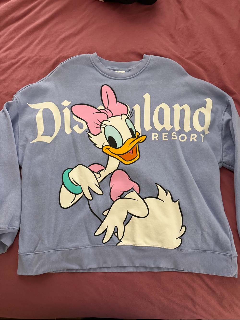 Disney Lavender Daisy Duck Graphic Crewneck Sweatshirt